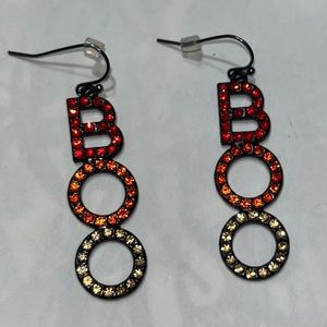 Boo Halloween earrings